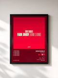 #noir Tableau de l'album Fade Away (Round & Round) de Don Diablo, cadre noir, imprimé et encadré en France