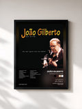 #noir Tableau de l'album Eu Sei Que Vou Te Amar de João Gilberto, cadre noir, imprimé et encadré en France