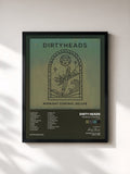 #noir Tableau de l'album Midnight Control (Deluxe) de Dirty Heads, cadre noir, imprimé et encadré en France