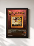 #noir Tableau de l'album Volveré A Amar (De Colección) de Valentin Elizalde, cadre noir, imprimé et encadré en France