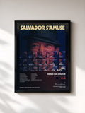 #noir Tableau de l'album Salvador S'Amuse de Henri Salvador, cadre noir, imprimé et encadré en France