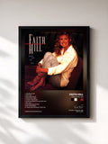 #noir Tableau de l'album Take Me as I Am de Faith Hill, cadre noir, imprimé et encadré en France
