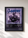 #noir Tableau de l'album The Singing Cowboy: Chapter Two de Gene Autry, cadre noir, imprimé et encadré en France