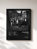 #noir Tableau de l'album Yesterday's Gone de Loyle Carner, cadre noir, imprimé et encadré en France