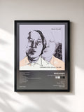 #noir Tableau de l'album The Execution Of All Things de Rilo Kiley, cadre noir, imprimé et encadré en France