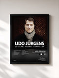 #noir Tableau de l'album Der ganz normale Wahnsinn de Udo Jürgens, cadre noir, imprimé et encadré en France