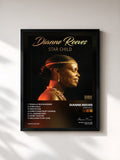 #noir Tableau de l'album Star Child de Dianne Reeves, cadre noir, imprimé et encadré en France
