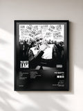 #noir Tableau de l'album I Am de Yo Gotti, cadre noir, imprimé et encadré en France