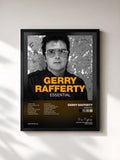 #noir Tableau de l'album Essential de Gerry Rafferty, cadre noir, imprimé et encadré en France