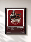 #noir Tableau de l'album Caravan Palace de Caravan Palace, cadre noir, imprimé et encadré en France