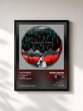 #noir Tableau de l'album Hurt Somebody de Noah Kahan, cadre noir, imprimé et encadré en France