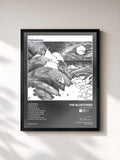 #noir Tableau de l'album The Bluetones de The Bluetones, cadre noir, imprimé et encadré en France