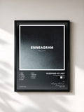 #noir Tableau de l'album Atlas: Enneagram de Sleeping At Last, cadre noir, imprimé et encadré en France