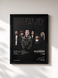 #noir The Willie Nelson Family di Willie Nelson in stampa incorniciata, cornice nera, stampata e incorniciata in Francia