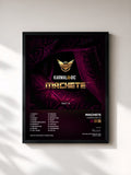 #noir Tableau de l'album Karmalogic III de Machete, cadre noir, imprimé et encadré en France