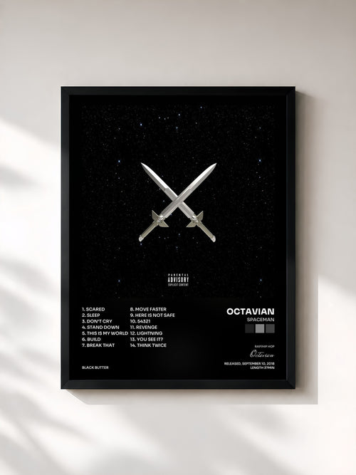 Octavian · SPACEMAN — Affiche encadrée