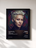 #noir Tableau de l'album Sayonara Hitori de TAEMIN, cadre noir, imprimé et encadré en France