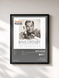 #noir Bing Crosby Rediscovered: The Soundtrack (American Masters) von Bing Crosby als gerahmter Kunstdruck, schwarzer Rahmen, gedruckt und gerahmt in Frankreich