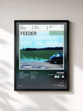 #noir Tableau de l'album Yesterday Went Too Soon de Feeder, cadre noir, imprimé et encadré en France
