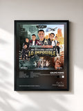 #noir Tableau de l'album Nos Divertimos Logrando Lo Imposible de Grupo Firme, cadre noir, imprimé et encadré en France