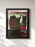 #noir Tableau de l'album The Knife Feels Like Justice de Brian Setzer, cadre noir, imprimé et encadré en France
