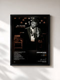 #noir Tableau de l'album The Gift de Jon Secada, cadre noir, imprimé et encadré en France
