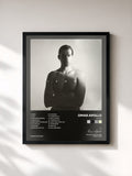 #noir Tableau de l'album Ivory de Omar Apollo, cadre noir, imprimé et encadré en France