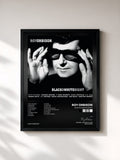 #noir Tableau de l'album Black & White Night de Roy Orbison, cadre noir, imprimé et encadré en France