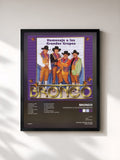 #noir Tableau de l'album Homenaje A Los Grandes Grupos de Bronco, cadre noir, imprimé et encadré en France