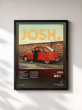 #noir Tableau de l'album Teilzeitromantik de Josh., cadre noir, imprimé et encadré en France