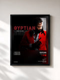 #noir Tableau de l'album Wine Slow - EP de Gyptian, cadre noir, imprimé et encadré en France
