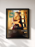 #noir Tableau de l'album Blue de LeAnn Rimes, cadre noir, imprimé et encadré en France
