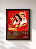 #noir Tableau de l'album Marvelous de Yung Gravy, cadre noir, imprimé et encadré en France