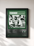 #noir Tableau de l'album Like Water For Chocolate de Common, cadre noir, imprimé et encadré en France