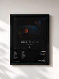 #noir Tableau de l'album road to rain de Sero, cadre noir, imprimé et encadré en France