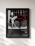 #noir All For You (A Dedication To The Nat King Cole Trio) di Diana Krall in stampa incorniciata, cornice nera, stampata e incorniciata in Francia