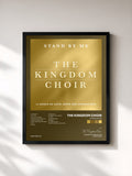 #noir Tableau de l'album Stand By Me de The Kingdom Choir, cadre noir, imprimé et encadré en France