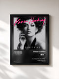 #noir Tableau de l'album Say Something de KAREN HARDING, cadre noir, imprimé et encadré en France