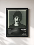 #noir Tableau de l'album Bruised Orange de John Prine, cadre noir, imprimé et encadré en France