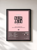 #noir Tableau de l'album Back 2 Da Lab Volume 5 de Frisco, cadre noir, imprimé et encadré en France