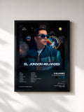 #noir Tableau de l'album El Jonson Reloaded de J Alvarez, cadre noir, imprimé et encadré en France