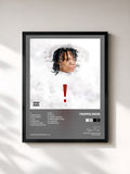#noir Tableau de l'album ! de Trippie Redd, cadre noir, imprimé et encadré en France