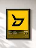#noir Tableau de l'album ‘Welcome to the BLOCK’ Repackage de Block B, cadre noir, imprimé et encadré en France