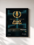 #noir Tableau de l'album The Soul Sound of (Rerecorded) de Jimmy Ruffin, cadre noir, imprimé et encadré en France