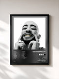 #noir Tableau de l'album NOCHE deluxe de Sofiane Pamart, cadre noir, imprimé et encadré en France