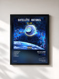 #noir Tableau de l'album Satellite naturel de So La Lune, cadre noir, imprimé et encadré en France
