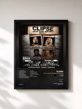 #noir Tableau de l'album Re-Up Gang The Saga Continues de Clipse, cadre noir, imprimé et encadré en France