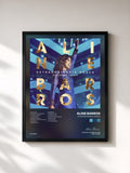 #noir Tableau de l'album Extraordinária Graça de Aline Barros, cadre noir, imprimé et encadré en France