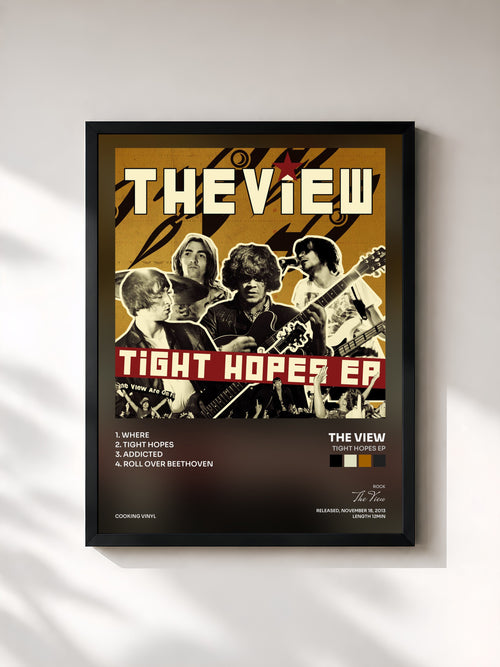 The View · Tight Hopes EP — Affiche encadrée