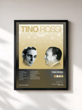 #noir Tableau de l'album Noël de Tino Rossi, cadre noir, imprimé et encadré en France